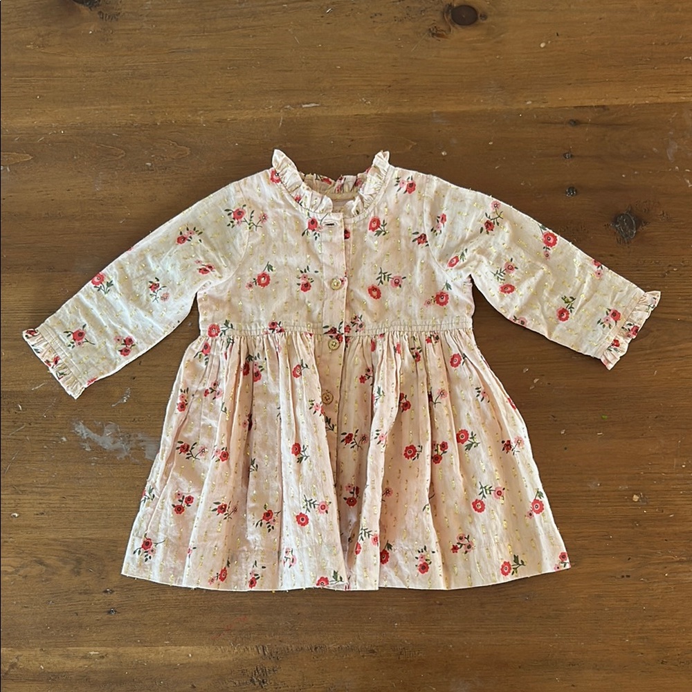 Pink Chicken Dress - 12/18 mo